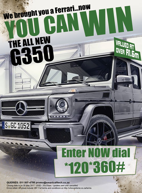 Win a Mercedes G350