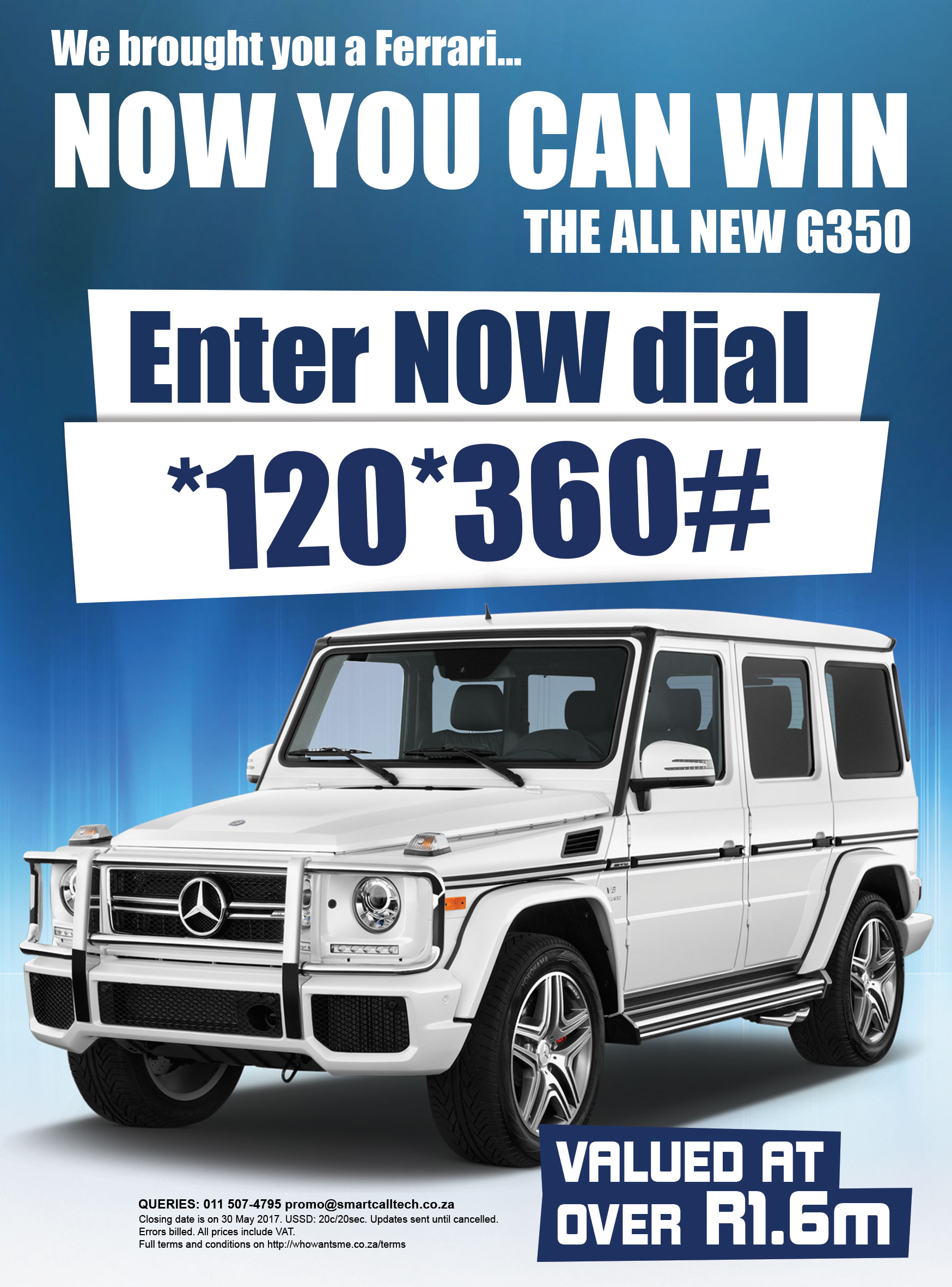 Win a Mercedes G350